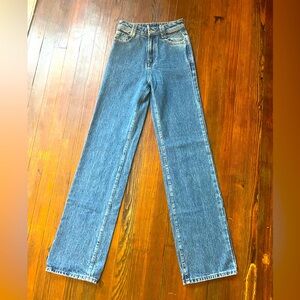 Zara high waist wide leg jeans size 24